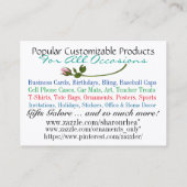 Beach Business Card Visitenkarte (Rückseite)