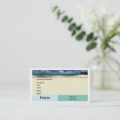 Beach Business Card Visitenkarte (Stehend Vorderseite)