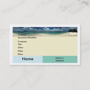 Beach Business Card Visitenkarte