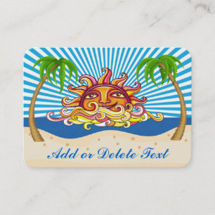 Beach Business Card Visitenkarte
