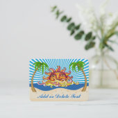Beach Business Card Visitenkarte (Stehend Vorderseite)