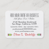 Beach Business Card Visitenkarte (Rückseite)