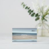 Beach Business Card Visitenkarte (Stehend Vorderseite)