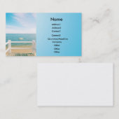 Beach Business Card Visitenkarte (Vorne/Hinten)