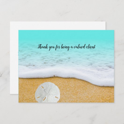 Beach Business Vielen Dank Werbung Postkarte (Vorne/Hinten)