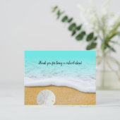 Beach Business Vielen Dank Werbung Postkarte (Stehend Vorderseite)