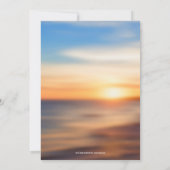 Beach Butterfly Freedom Scheidung Party Einladung (Rückseite)