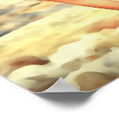 Beach Button-up Girl 2 Poster (Ecke)