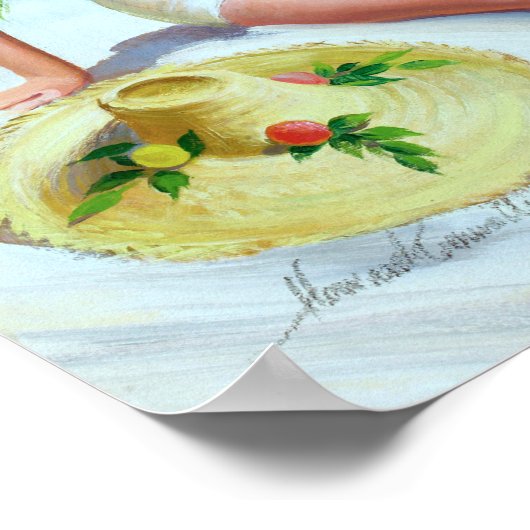 Beach Button Up Poster (Ecke)