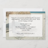 Beach Cabana Scene Rente Party Einladungen (Rückseite)