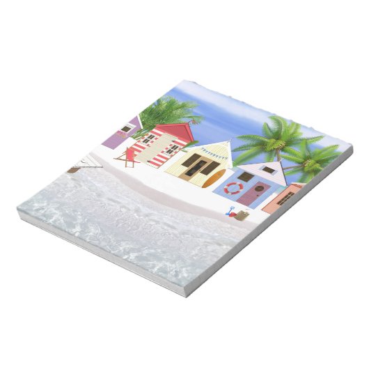 BEACH CABANAS NOTIZBLOCK (Rotiert)