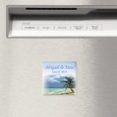 Beach Cabo Resort Gastgeschenk Hochzeit Keepake Magnet (In Situ (Geschirrspüler))