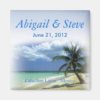 Beach Cabo Resort Gastgeschenk Hochzeit Keepake Magnet