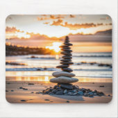 Beach Cairn Mousepad (Vorne)