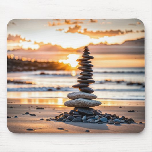 Beach Cairn Mousepad (Vorne)