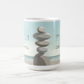 Beach Cairn Stones Beachtheit Kaffeetasse (Mittel)