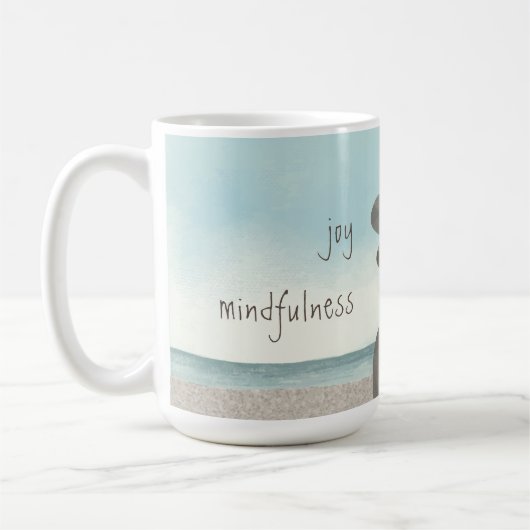 Beach Cairn Stones Beachtheit Kaffeetasse (Links)