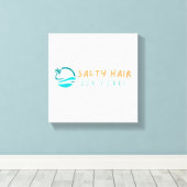 Beach Canvas Print Salty Hair Keine Sorge Leinwanddruck (Insitu (Holzboden))