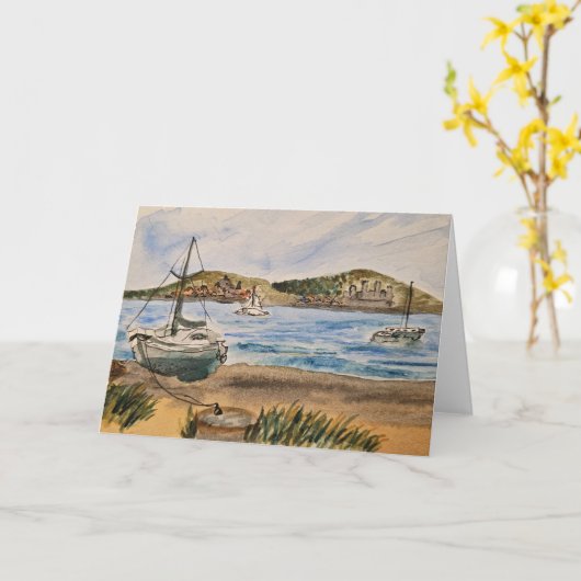 Beach Card Karte (Gelbe Blume)