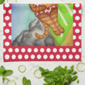 Beach Cat Küchentuch (Gefaltet)