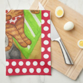 Beach Cat Küchentuch (Viertel Falte)