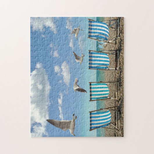 Beach chairs on the Sand Puzzle (Vertikal)