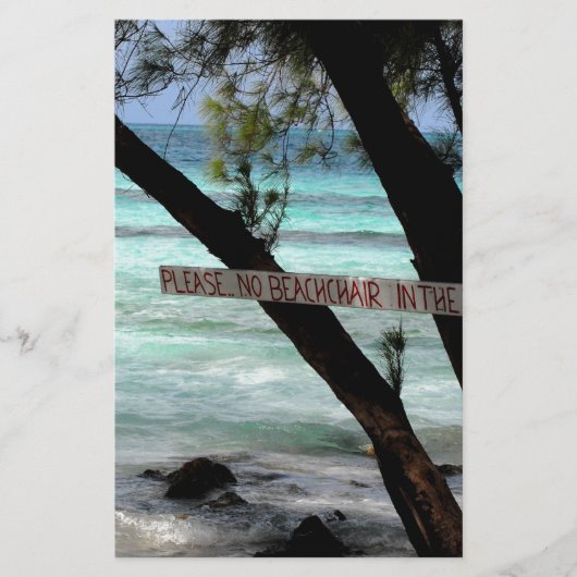 Beach Chairs Rum Point Grand Cayman Briefpapier (Vorderseite)