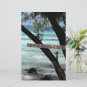 Beach Chairs Rum Point Grand Cayman Briefpapier (Stehend Vorderseite)