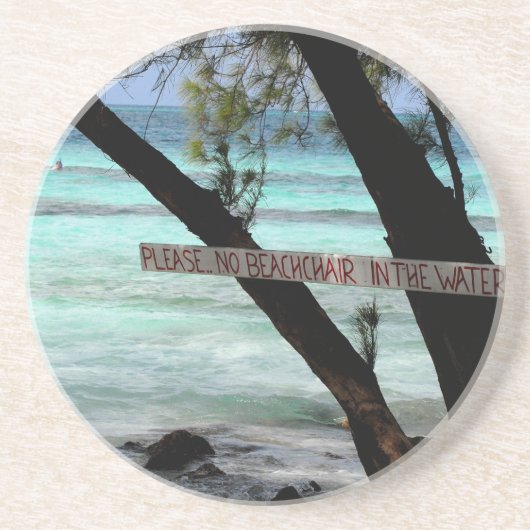 Beach Chairs Rum Point Grand Cayman Getränkeuntersetzer (Vorne)