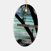 Beach Chairs Rum Point Grand Cayman Keramik Ornament (Rechts)