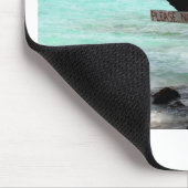 Beach Chairs Rum Point Grand Cayman Mousepad (Ecke)