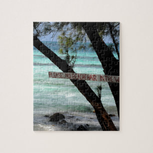 Beach Chairs Rum Point Grand Cayman Puzzle
