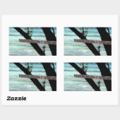 Beach Chairs Rum Point Grand Cayman Rechteckiger Aufkleber (Blatt)