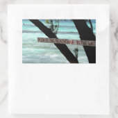 Beach Chairs Rum Point Grand Cayman Rechteckiger Aufkleber (Tasche)