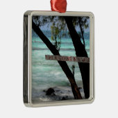 Beach Chairs Rum Point Grand Cayman Silbernes Ornament (Rechts)
