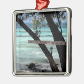 Beach Chairs Rum Point Grand Cayman Silbernes Ornament (Links)