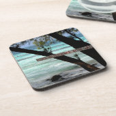 Beach Chairs Rum Point Grand Cayman Untersetzer (Linke Seite)