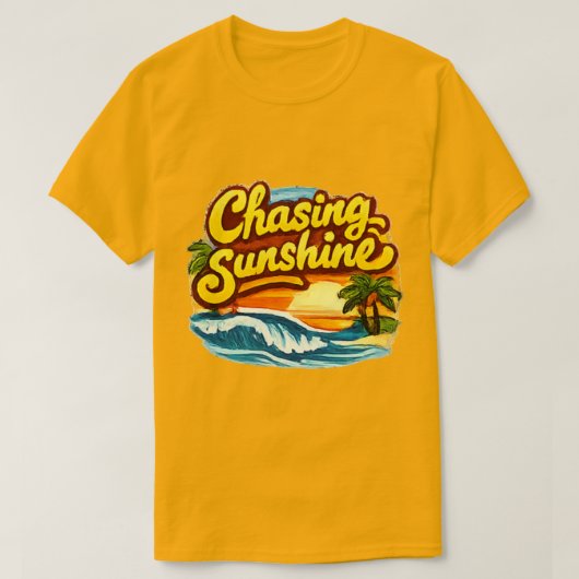 Beach Chasing Sunshine Tee (Design vorne)