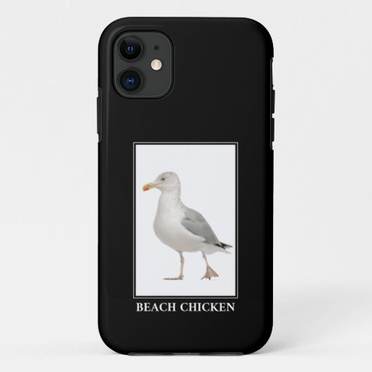 Beach Chicken - Seagull Gull Spaß Case-Mate iPhone Hülle (Rückseite)