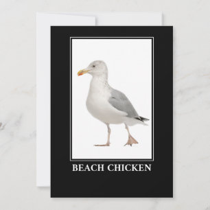 Beach Chicken - Seagull Gull Spaß Einladung