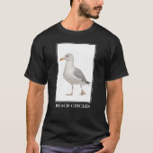Beach Chicken - Seagull Gull Spaß T-Shirt (Vorderseite)