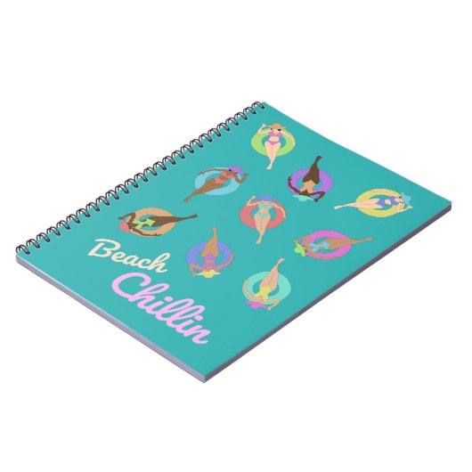 Beach Chillin Girls Notizblock (Linke Seite)