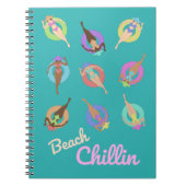 Beach Chillin Girls Notizblock (Vorderseite)