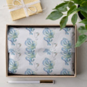 Beach Christmas Blue Tissue Paper Seidenpapier (Geschenk)