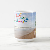 BEACH CHRISTMAS CHRISTMAS CLOCK KAFFEETASSE (Mittel)