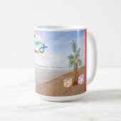 BEACH CHRISTMAS CHRISTMAS CLOCK KAFFEETASSE (VorderseiteRechts)