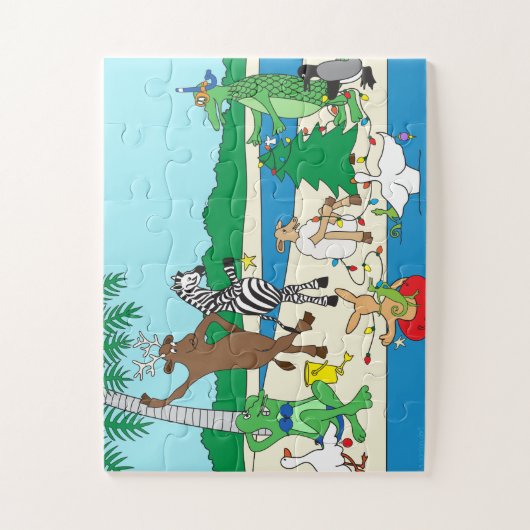 Beach Christmas Jigsaw Puzzle (Vertikal)