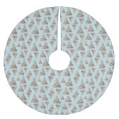 Beach Christmas Polyester Weihnachtsbaumdecke (Vorderseite)