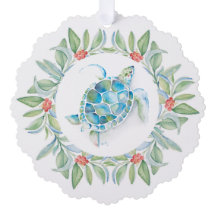 Beach Christmas Sea Turtle