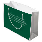 Beach Christmas with Surfer Santa Barbecue Große Geschenktüte (Rückseite Schrägansicht)